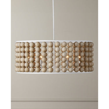 Currey & Company Holcroft 32.25" Sandstone 6-Light Chandelier 8