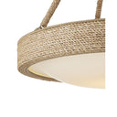 Currey & Company Hopscotch 24" Rope LED Chandelier 1