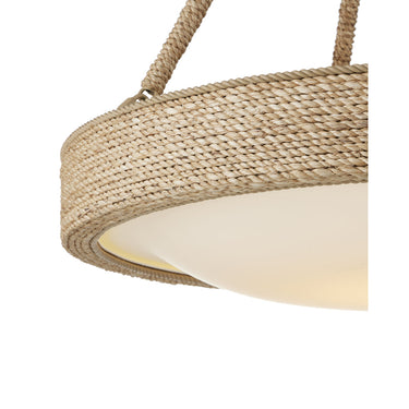 Currey & Company Hopscotch 24" Rope LED Chandelier 1