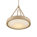 Currey & Company Hopscotch 24" Rope LED Chandelier 3