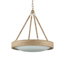 Currey & Company Hopscotch 24" Rope LED Chandelier 4