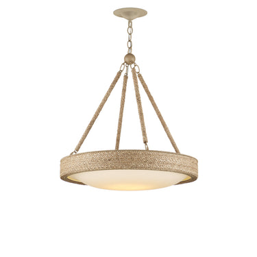 Currey & Company Hopscotch 24" Rope LED Chandelier 5