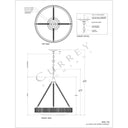 Currey & Company Hopscotch 24" Rope LED Chandelier 8