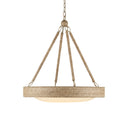 Currey & Company Hopscotch 24" Rope LED Chandelier 