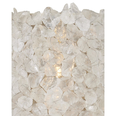 Currey & Company Iconoclast 1-Light Rock Crystal Wall Sconce 1