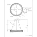 Currey & Company Iconoclast 32" Rock Crystal LED Chandelier 6