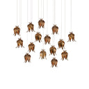 Currey & Company Iota 15-Light Linear Multi-Drop Pendant 