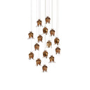 Currey & Company Iota 15-Light Round Multi-Drop Pendant 