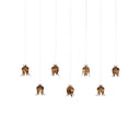 Currey & Company Iota 7-Light Linear Multi-Drop Pendant 