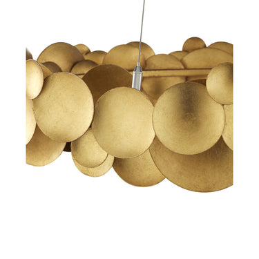 Currey & Company Lavengro 32" Gold LED 1-Light Chandelier 2