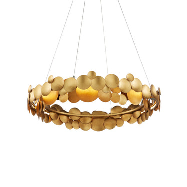 Currey & Company Lavengro 32" Gold LED 1-Light Chandelier 4