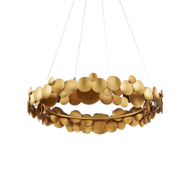 Currey & Company Lavengro 32" Gold LED 1-Light Chandelier 5