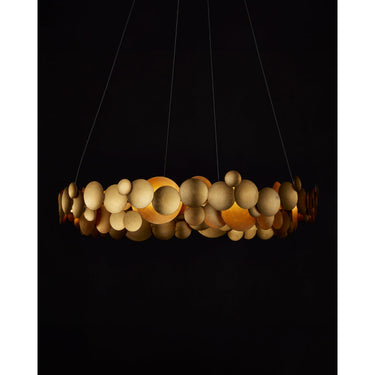 Currey & Company Lavengro 32" Gold LED 1-Light Chandelier 7