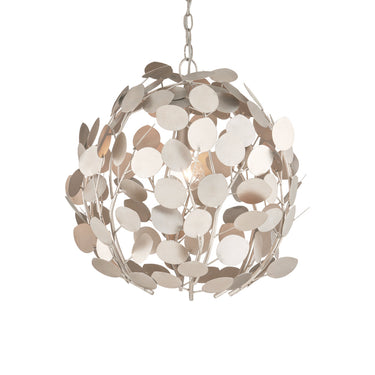 Currey & Company Lunaria 21.5" Silver 1-Light Orb Chandelier 