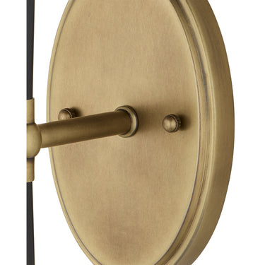 Currey & Company Lyndall 1-Light Brass Bronze Wall Sconce 1