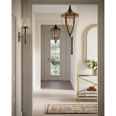 Currey & Company Lyndall 1-Light Brass Bronze Wall Sconce 4