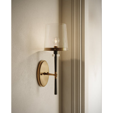 Currey & Company Lyndall 1-Light Brass Bronze Wall Sconce 5