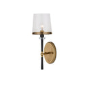 Currey & Company Lyndall 1-Light Brass Bronze Wall Sconce 
