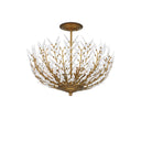 Currey & Company Magnum Opus 22.5" Brass 4-Light Semi-Flush Mount 2