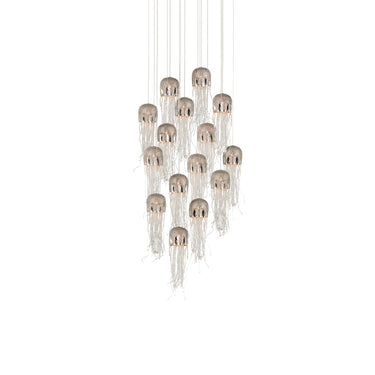 Currey & Company Medusa 15-Light Round Multi-Drop Pendant 