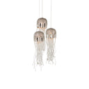Currey & Company Medusa 3-Light Round Multi-Drop Pendant 