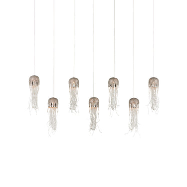 Currey & Company Medusa 7-Light Linear Multi-Drop Pendant 