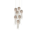 Currey & Company Medusa 7-Light Round Multi-Drop Pendant 