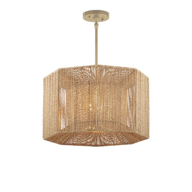 Currey & Company Mereworth 22.25" Rope 4-Light Chandelier 4