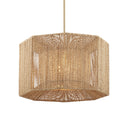 Currey & Company Mereworth 22.25" Rope 4-Light Chandelier 
