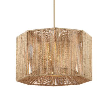 Currey & Company Mereworth 22.25" Rope 4-Light Chandelier 