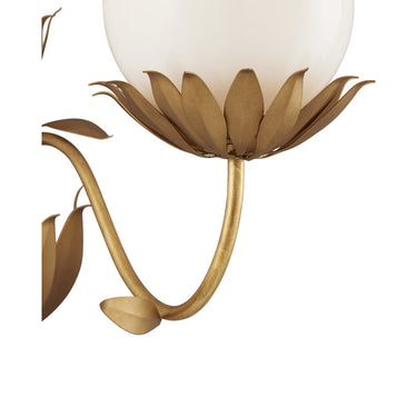 Currey & Company Mirasole Gold 2-Light Wall Sconce 1