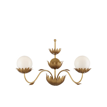 Currey & Company Mirasole Gold 2-Light Wall Sconce 