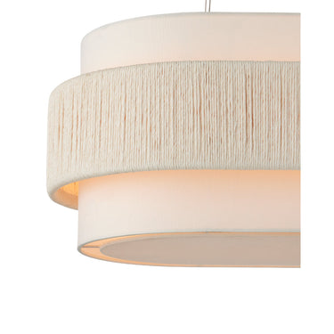 Currey & Company Monreale 39.5" Twine 5-Light Oval Chandelier 1