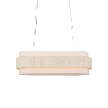 Currey & Company Monreale 39.5" Twine 5-Light Oval Chandelier 3