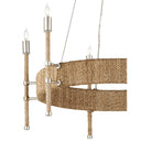 Currey & Company Monzie 30.25" Rope 6-Light Chandelier 1