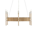 Currey & Company Monzie 30.25" Rope 6-Light Chandelier 2