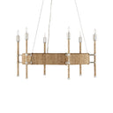 Currey & Company Monzie 30.25" Rope 6-Light Chandelier 4