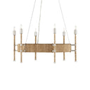 Currey & Company Monzie 30.25" Rope 6-Light Chandelier 
