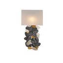 Currey & Company Moon Dust 1-Light Gray Gold Wall Sconce 2