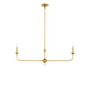 Currey & Company Nottaway 40" 2-Light Linear Chandelier 11