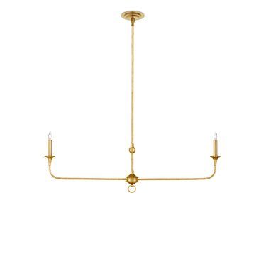 Currey & Company Nottaway 40" 2-Light Linear Chandelier 11