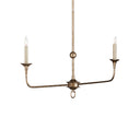 Currey & Company Nottaway 40" 2-Light Linear Chandelier 1