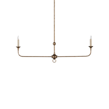 Currey & Company Nottaway 40" 2-Light Linear Chandelier 2