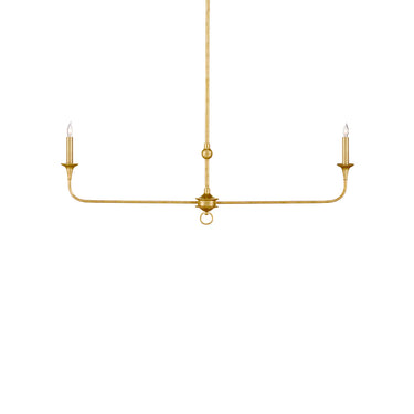 Currey & Company Nottaway 40" 2-Light Linear Chandelier 7