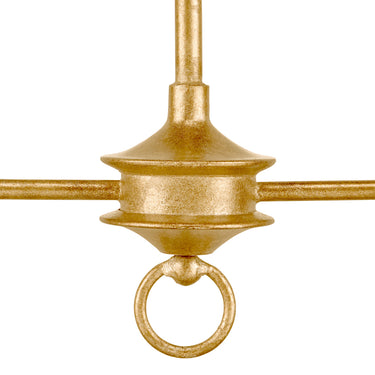 Currey & Company Nottaway 40" 2-Light Linear Chandelier 9