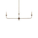 Currey & Company Nottaway 40" 2-Light Linear Chandelier 