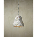 Currey & Company Overlay 12.5" White 1-Light Pendant 5