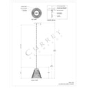 Currey & Company Overlay 12.5" White 1-Light Pendant 7