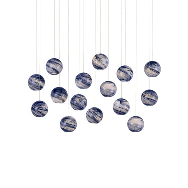 Currey & Company Palatino 15-Light Linear Multi-Drop Pendant 