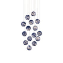 Currey & Company Palatino 15-Light Round Multi-Drop Pendant 